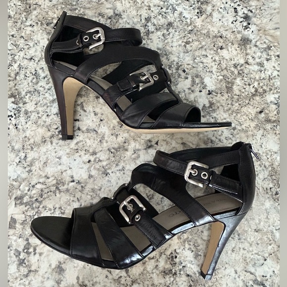 Franco Sarto Shoes - Franco Sarto Black Strappy Heels